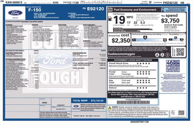 Used 2023 Ford F-150 LARIAT For Sale in Muscle Shoals, AL