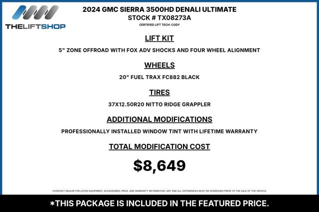 2024 GMC Sierra 3500HD 4WD Crew Cab Standard Bed Denali Ultimate for sale in McKinney, TX