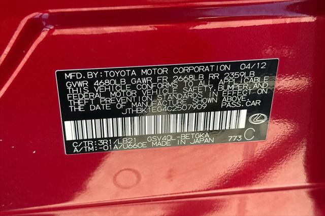 2012 Lexus ES 350 4dr Sdn