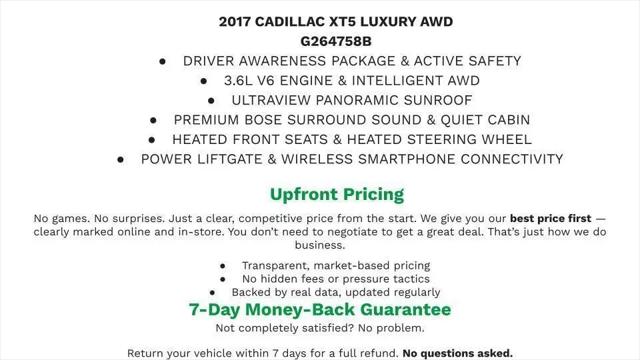 2017 Cadillac XT5 Luxury for sale in Manitowoc, WI