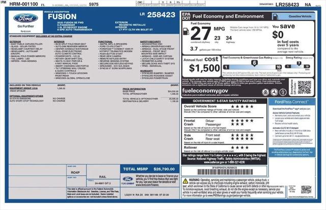 2020 Ford Fusion SE for sale in Cincinnati, OH