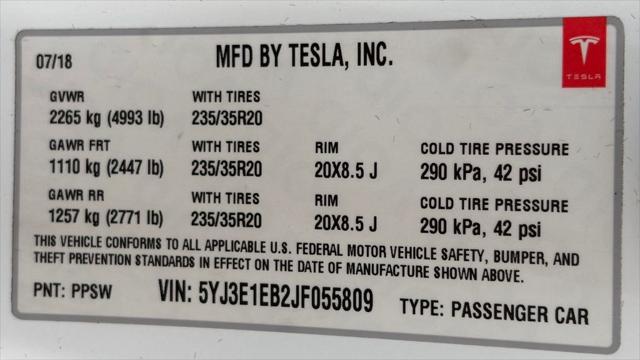 2018 Tesla Model 3 Long Range