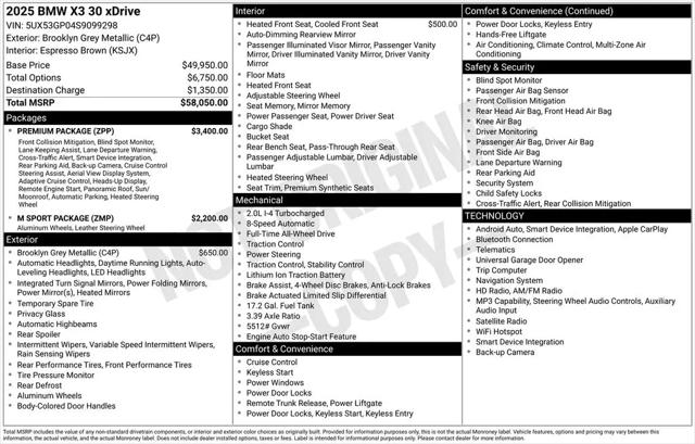 2025 BMW X3 30 xDrive for sale in Venice, FL