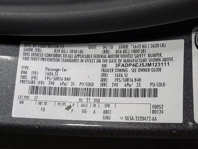 2018 Ford Fiesta SE