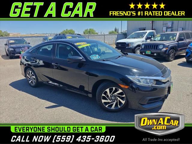2016 Honda Civic EX for sale in Fresno, CA