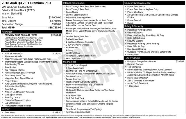 2018 Audi Q3 2.0T Premium for sale in Huntsville, AL