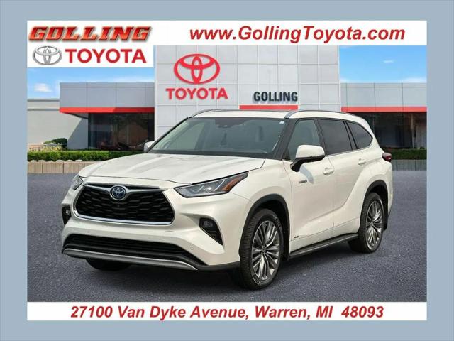 2021 Toyota Highlander Hybrid Platinum for sale in Warren, MI