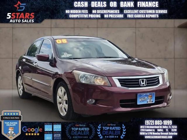 2008 Honda Accord EX-L for sale in Dallas, TX