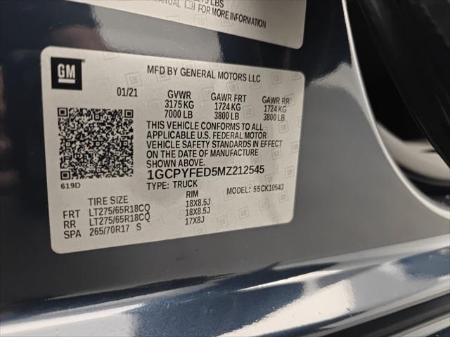 2021 Chevrolet Silverado 1500 4WD Crew Cab Short Bed LT Trail Boss