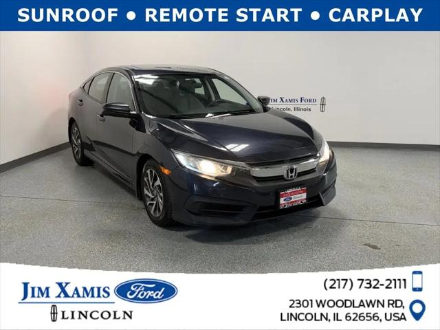 2016 Honda Civic EX for sale in Lincoln, IL