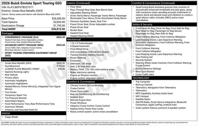 2026 Buick NV Sport Touring FWD