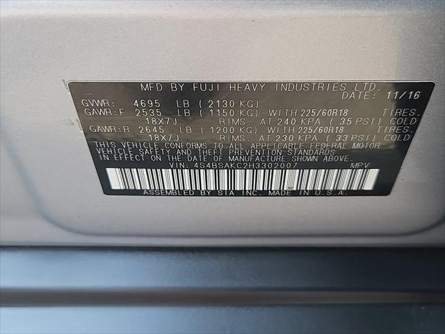 2017 Subaru Outback 2.5i Limited