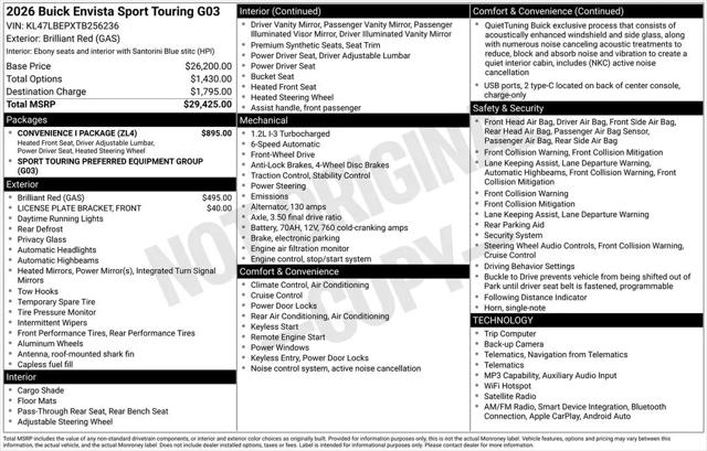 2026 Buick NV Sport Touring FWD