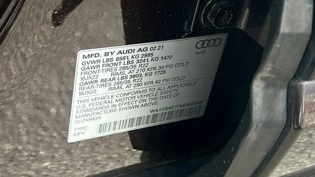 2021 Audi Q7 Prestige 55 TFSI quattro Tiptronic
