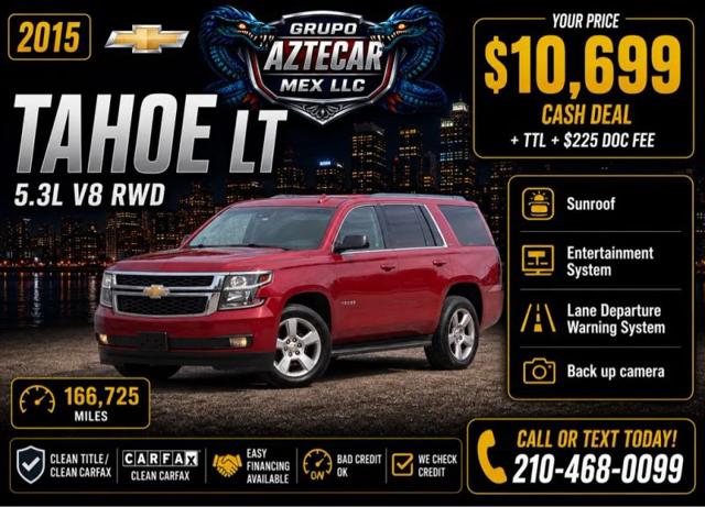 2015 Chevrolet Tahoe LT for sale in San Antonio, TX