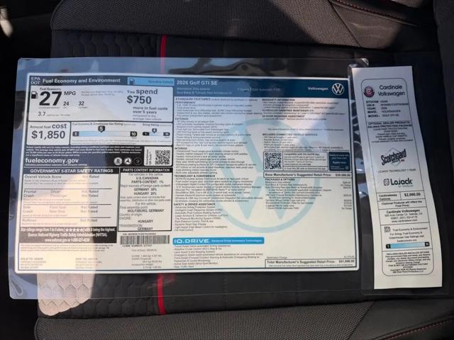2026 Volkswagen Golf GTI SE