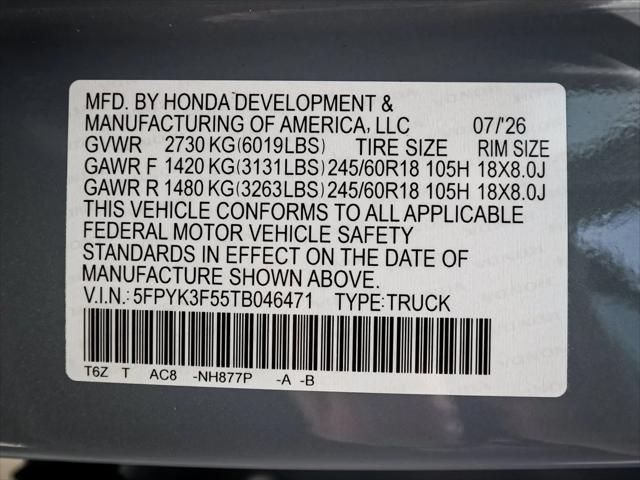 2026 Honda Ridgeline RTL