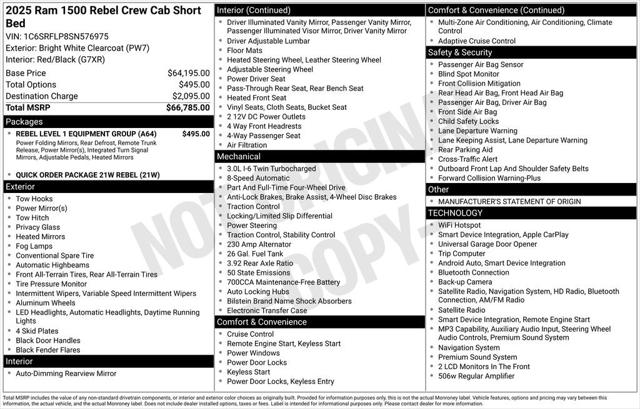 2025 Ram 1500 Rebel Crew Cab 4x4 57 Box
