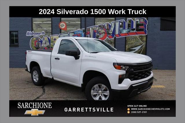 2024 Chevrolet Silverado 1500 4WD Regular Cab Standard Bed WT for sale in Garrettsville, OH