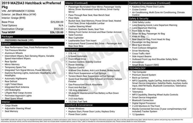 2019 Mazda Mazda3 Preferred Package for sale in Jacksonville, FL