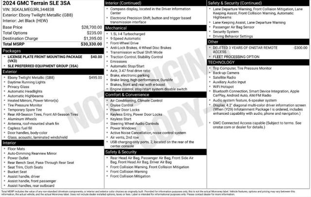 2024 GMC Terrain FWD SLE for sale in Batesburg-Leesville, SC