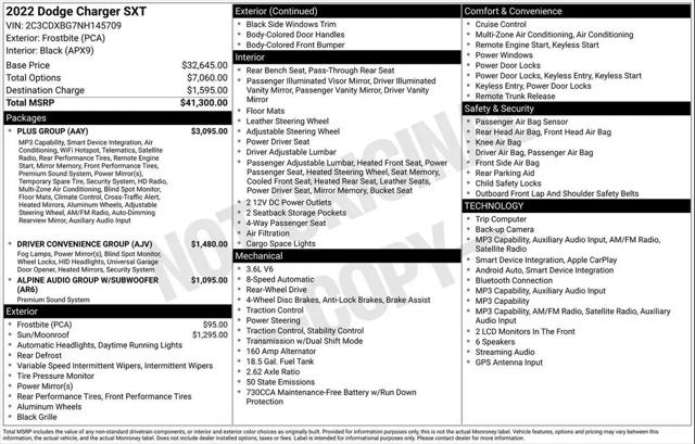 2022 Dodge Charger SXT RWD for sale in Metairie, LA