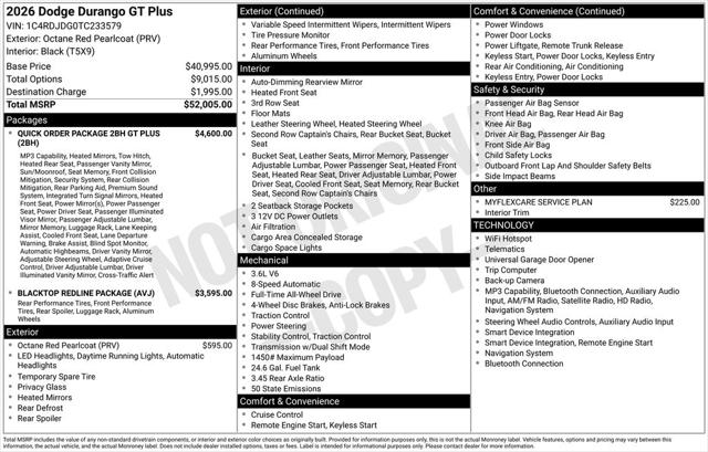 2026 Dodge Durango GT Plus AWD
