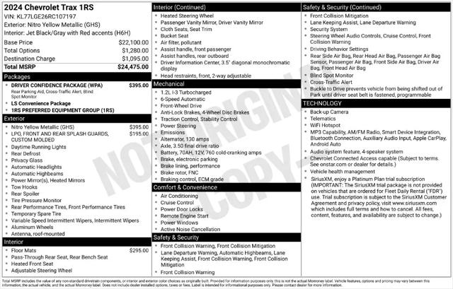 2024 Chevrolet Trax FWD 1RS