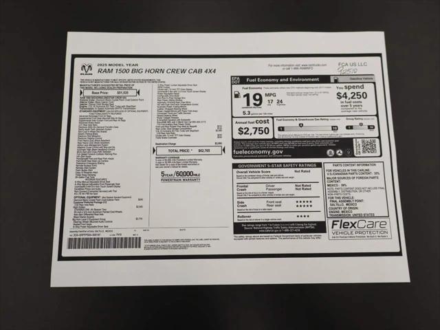 2025 Ram 1500 Big Horn Crew Cab 4x4 57 Box