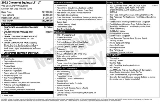 2022 Chevrolet Equinox FWD LT for sale in Warren, MI