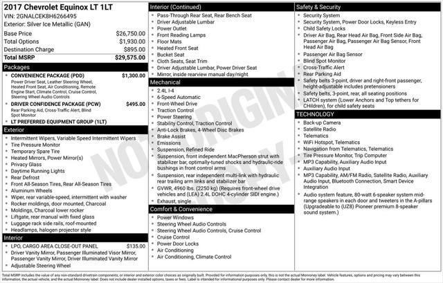 2017 Chevrolet Equinox LT for sale in Warren, MI