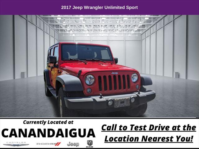 2017 Jeep Wrangler Unlimited Sport 4x4 for sale in Canandaigua, NY