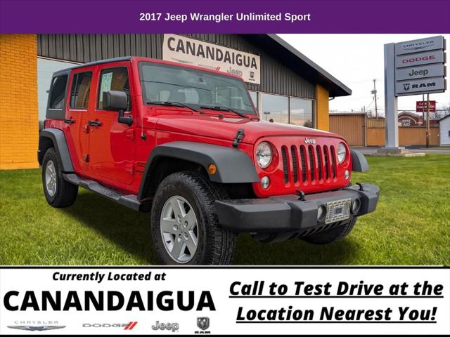 2017 Jeep Wrangler Unlimited Sport 4x4 for sale in Canandaigua, NY