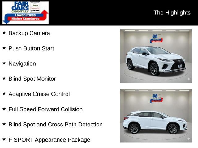2022 Lexus RX 350 F SPORT Appearance 2022 Lexus RX 350 F SPORT Appearance