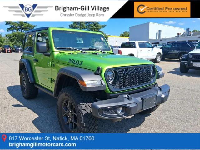 2025 Jeep Wrangler 2-Door Willys 4x4 for sale in Natick, MA