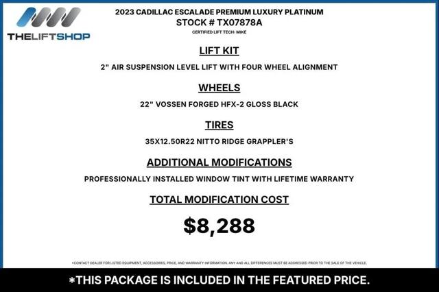2023 Cadillac Escalade 4WD Premium Luxury Platinum for sale in Katy, TX