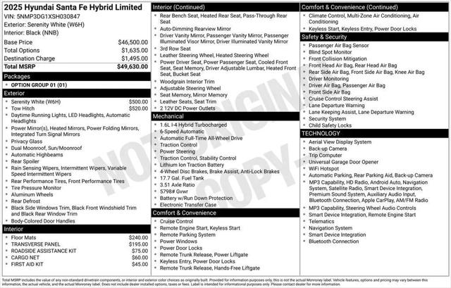 2025 Hyundai Santa Fe Hybrid Limited for sale in Chippewa Falls, WI