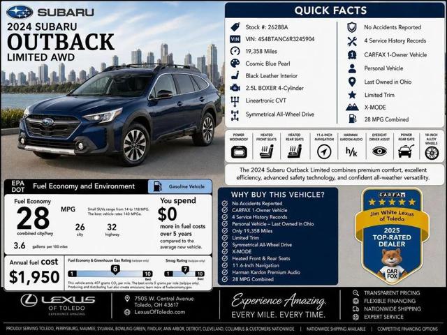 2024 Subaru Outback Limited for sale in Toledo, OH