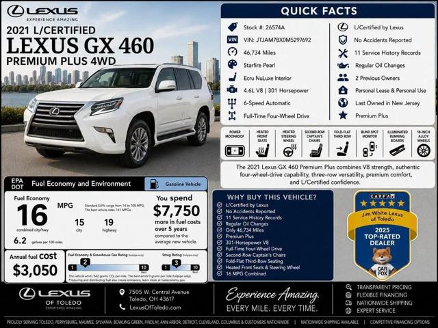2021 Lexus GX 460 Premium for sale in Toledo, OH