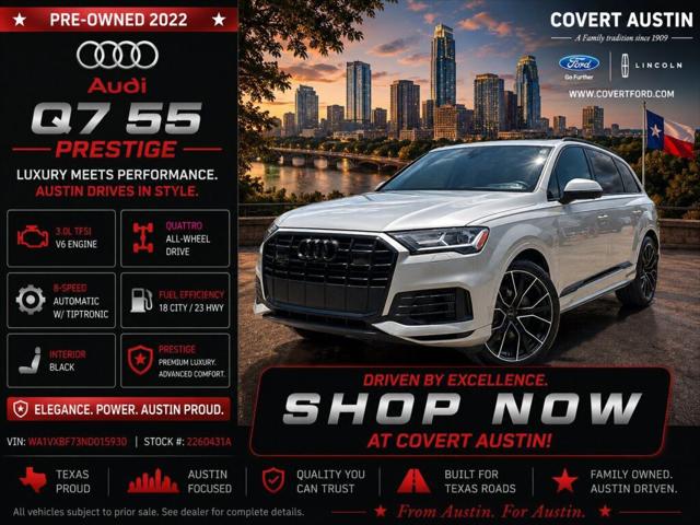 2022 Audi Q7 Prestige 55 TFSI quattro Tiptronic for sale in Austin, TX