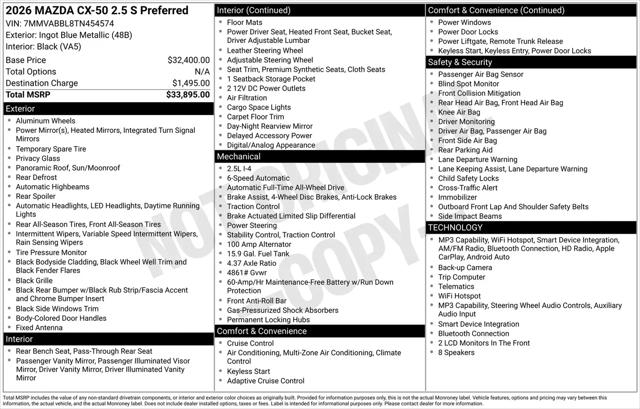 2026 Mazda CX-50 2.5 S Preferred