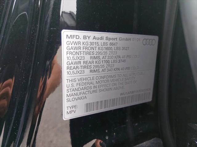 2026 Audi RS Q8 performance quattro tiptronic