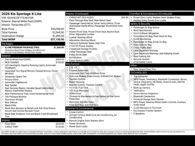 2026 Kia Sportage X-Line for sale in Newton, NJ