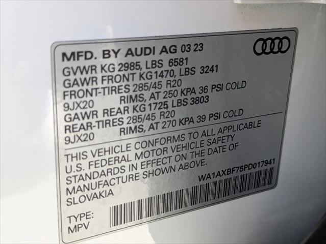 2023 Audi Q7 Premium 55 TFSI quattro Tiptronic