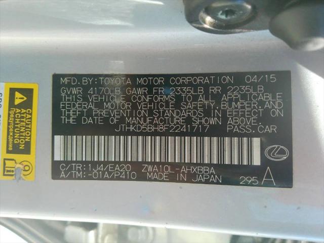 2015 Lexus CT 200h 200h