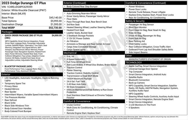 2023 Dodge Durango GT Plus AWD