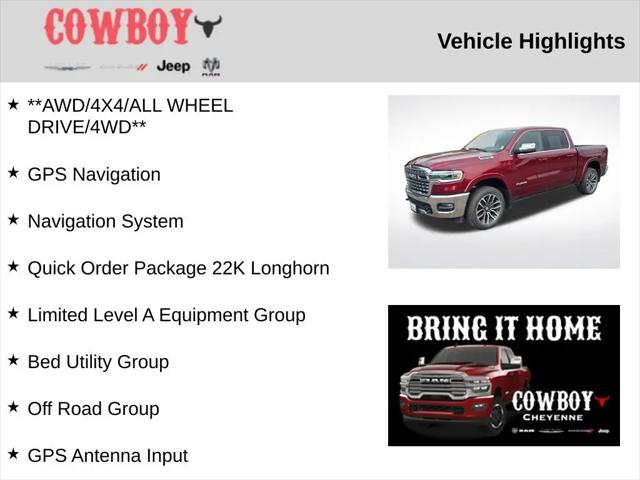 2025 Ram 1500 Limited Longhorn Crew Cab 4x4 57 Box