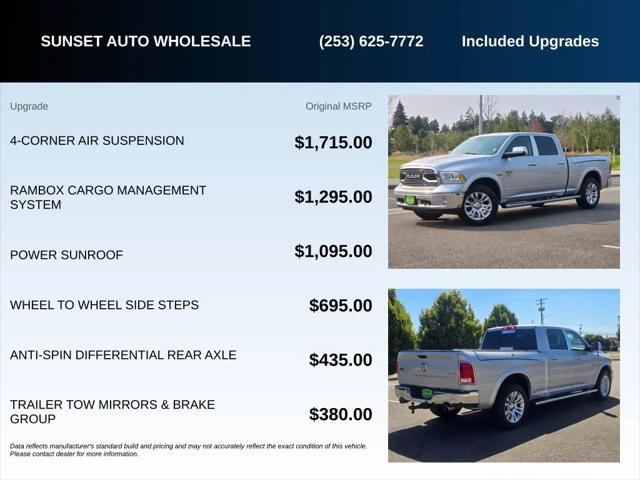 2017 Ram 1500 Longhorn Crew Cab 4x4 64 Box