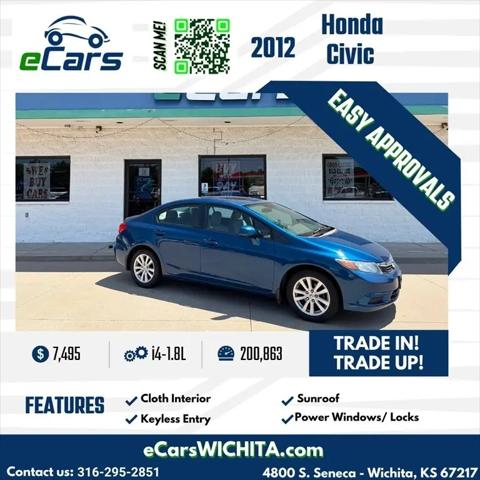 2012 Honda Civic 4dr Auto EX for sale in Wichita, KS