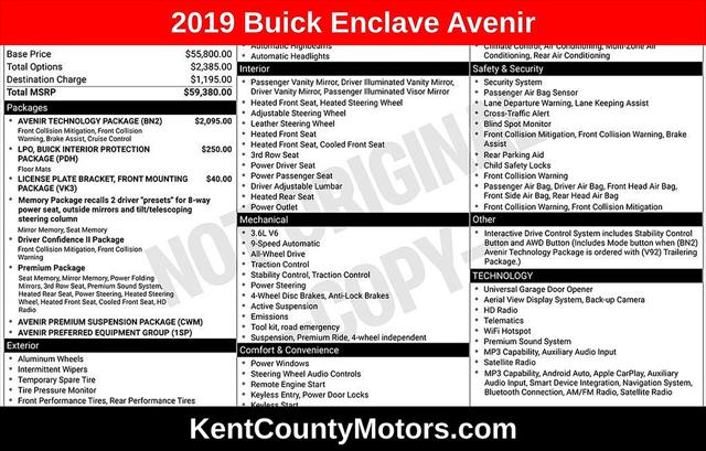 2019 Buick Enclave AWD Avenir for sale in Dover, DE